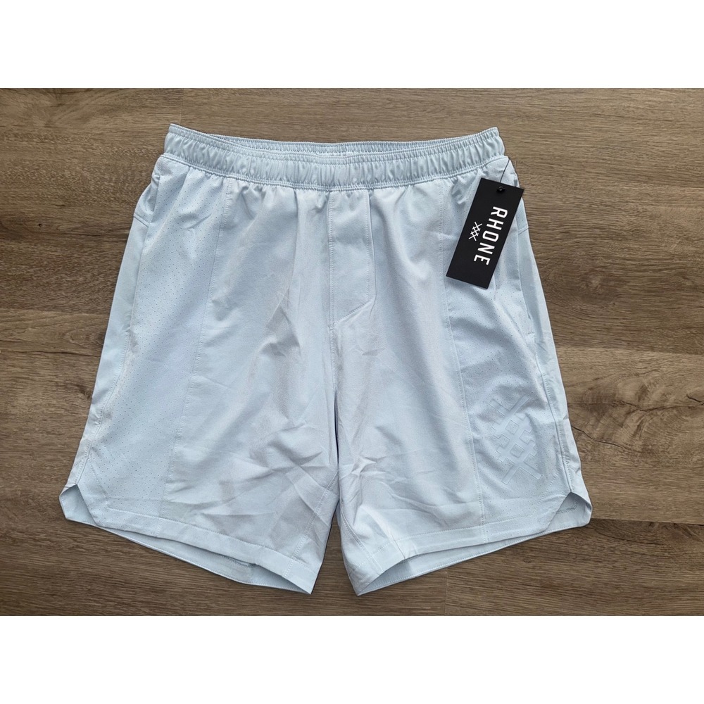 NWT Rhone Men's Arctic Blue Backspin Short Lined, Small
